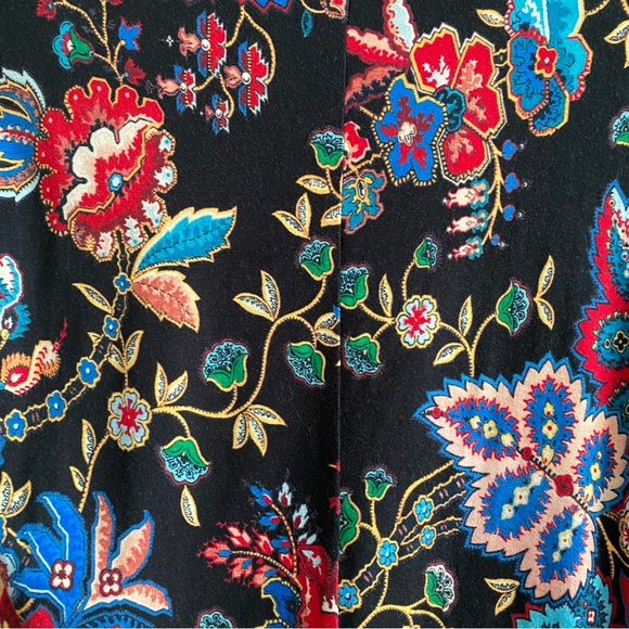 Alice + Olivia Delaina Colorful Floral Long Sleeve Crop Top XS - Picture 10 of 15